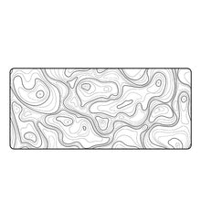 Load image into Gallery viewer, Geographic Topographic Map Lines Desk Mat