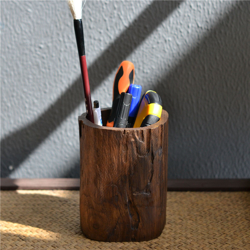 Wooden Pen Cup