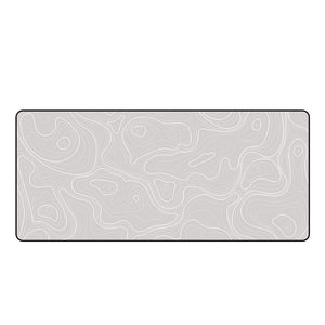 Geographic Topographic Map Lines Desk Mat