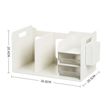 Load image into Gallery viewer, All-in-1 Desk Bookshelf With Drawer Organizers
