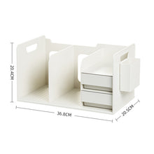 Load image into Gallery viewer, All-in-1 Desk Bookshelf With Drawer Organizers
